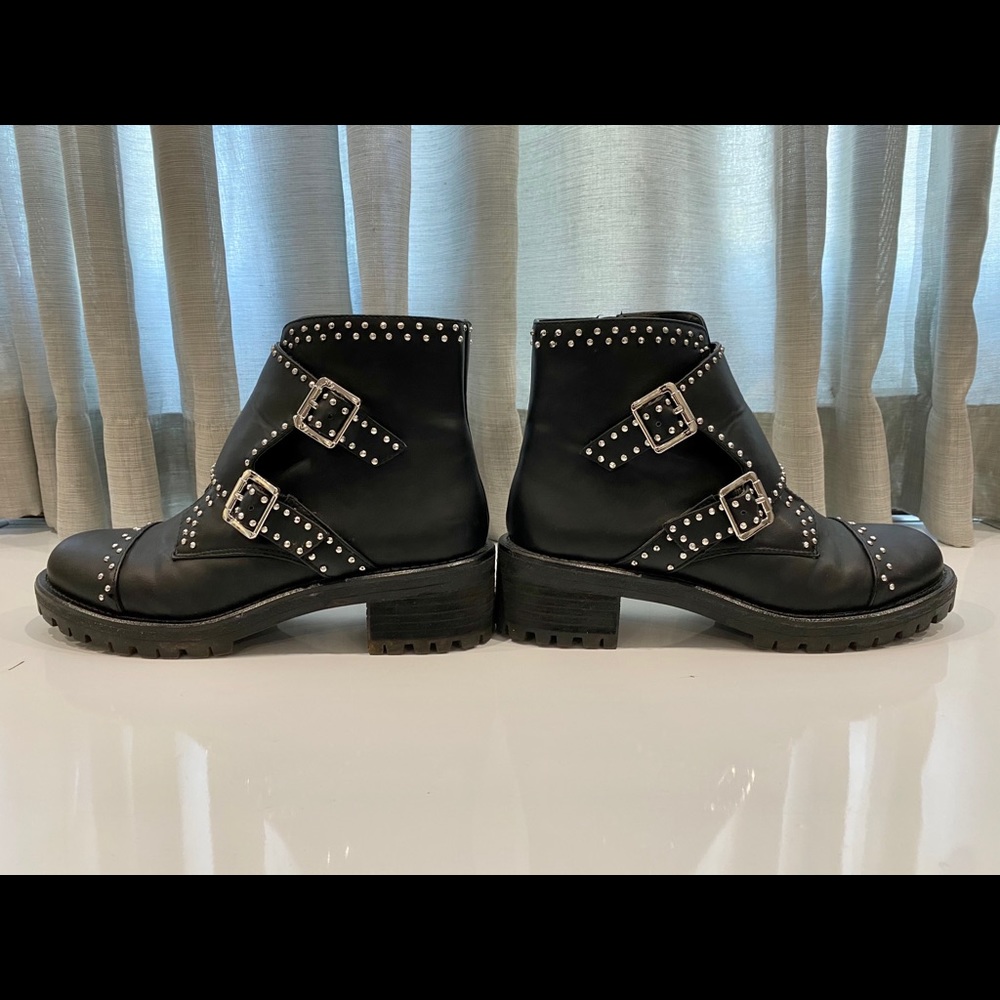Design Lab Black Studded Monk Strap Boot - image 4